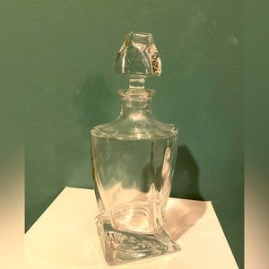 Gorgeous Heavy Crystal Decanter with twist body and top
